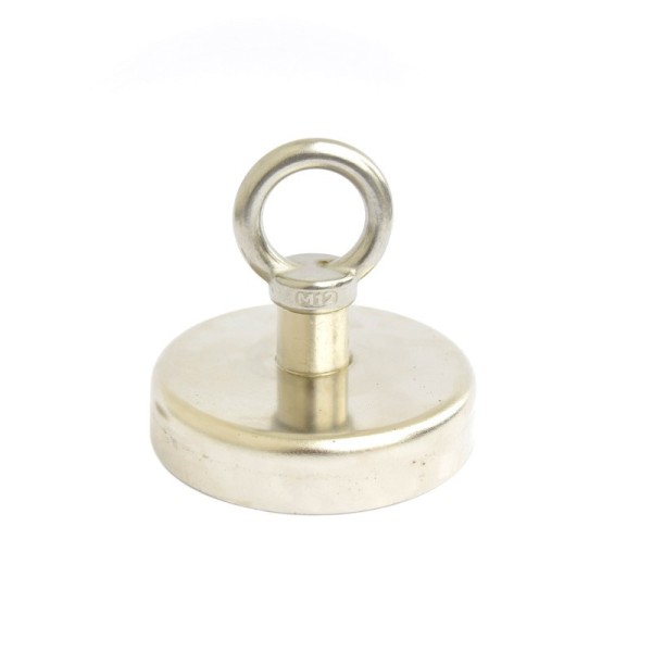 Феритен магнит тенджера Ø100 мм с пръстеновидна кука