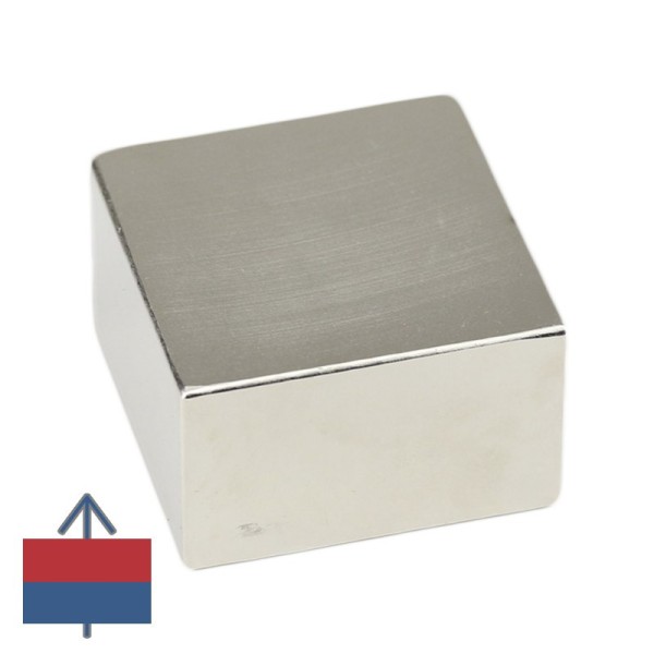 Magnet neodim bloc 50 x 50 x 30 mm cu magnetizare