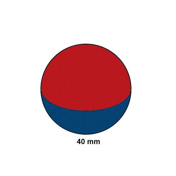 Неодимов магнит сфера 40 мм с намагнитване
