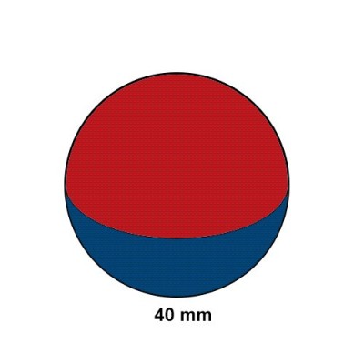 Magnet neodim sferă 40 mm magnetizare
