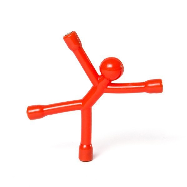 Гъвкав ключодържател Flexman с 4 неодимови магнита, син