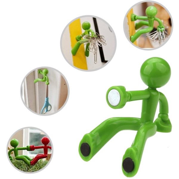 Магнитна поставка за ключове с четири неодимови магнита, зелена