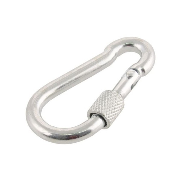 Карабинер с обезопасителна закопчалка и гайка 1