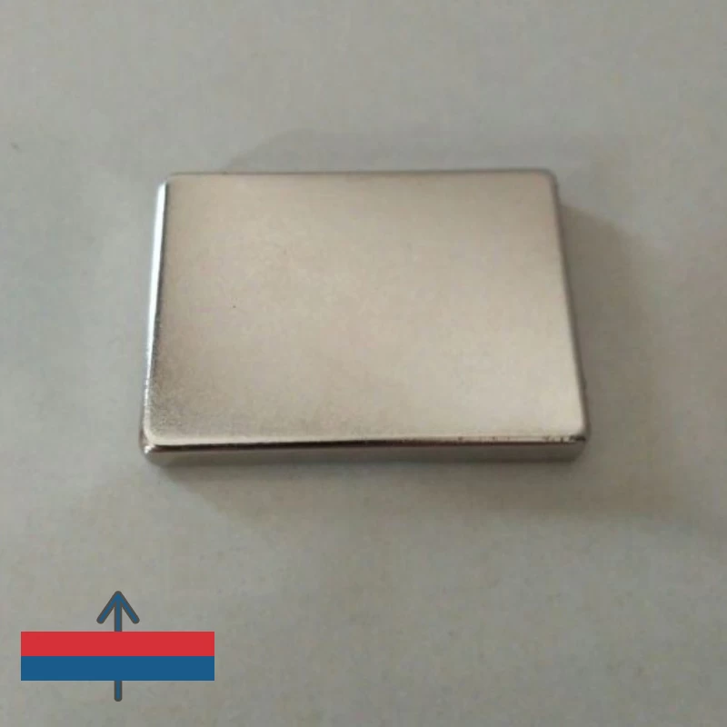 Magnet neodim bloc 40 x 30 x 5 mm cu magnetizare