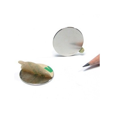 Magnet puternic neodim disc 20 x 1 mm autoadeziv