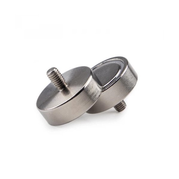 Magnet neodim oală D 25 mm filet exterior, 2 buc