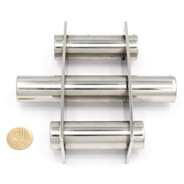 Кръгла магнитна филтърна решетка Ø150 x 25 мм с монета 50 стотинки