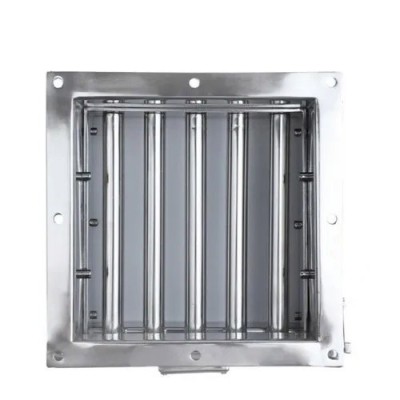 Separator magnetic cu tije magnetice tip sertar culisant cu două rânduri de grile magnetice - vedere de sus