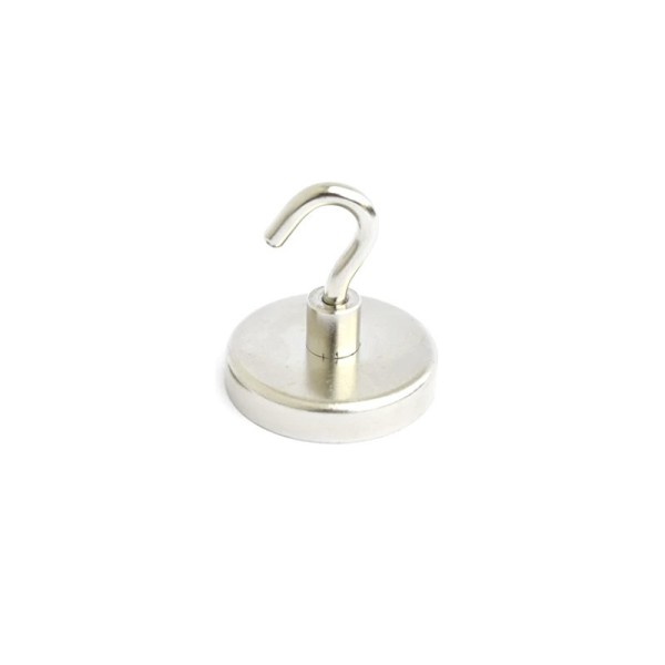 Magnet ferită oală D 50 mm cu cârlig deschis