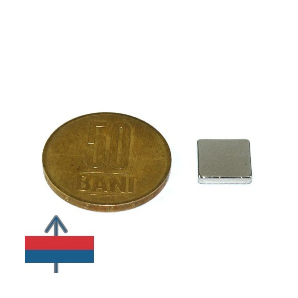 Magnet neodim bloc 10 x 10 x 02 mm 4