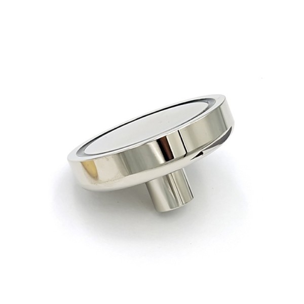 Magnet neodim oală D 48 mm cu gât filetat la interior Strong - foto lateral