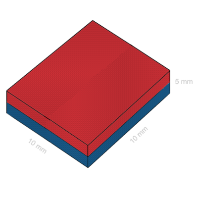 Magnet neodim bloc 10 x 10 x 05 mm C 500x500
