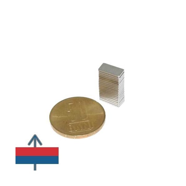 Magnet neodim bloc 10 x 05 x 01 mm 1