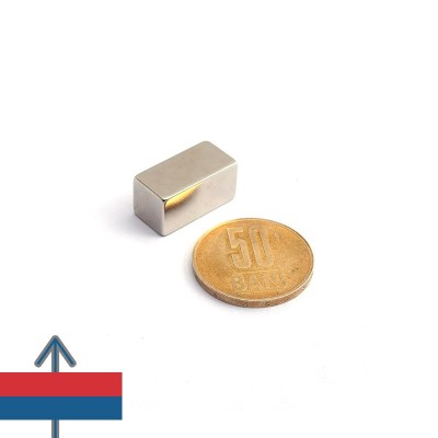 Magnet neodim bloc 20 x 10 x 10 mm - cu magnetizare