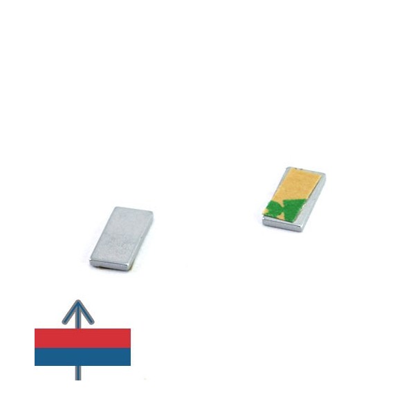 Неодимов магнит блок 10 x 5 x 0.1 мм 9