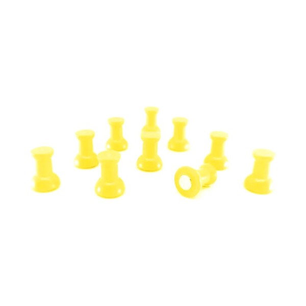 Pastilă magnetică neodim D 10,8 x 14,5 pioneză pinboard push pins - roșu
