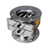 Separator magnetic rotund D: 273mm, H: 286mm cu două grile dreptunghiulare 308 x 305 mm și flanșă circulară