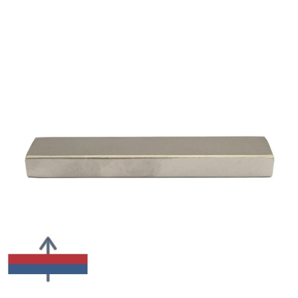 Magnet neodim bloc 100 x 20 x 10 NiCuNi N40 cu magnetizare