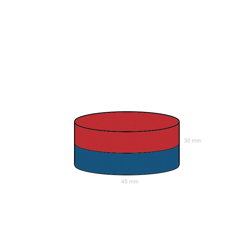 Magnet neodim disc 45 x 30 mm C