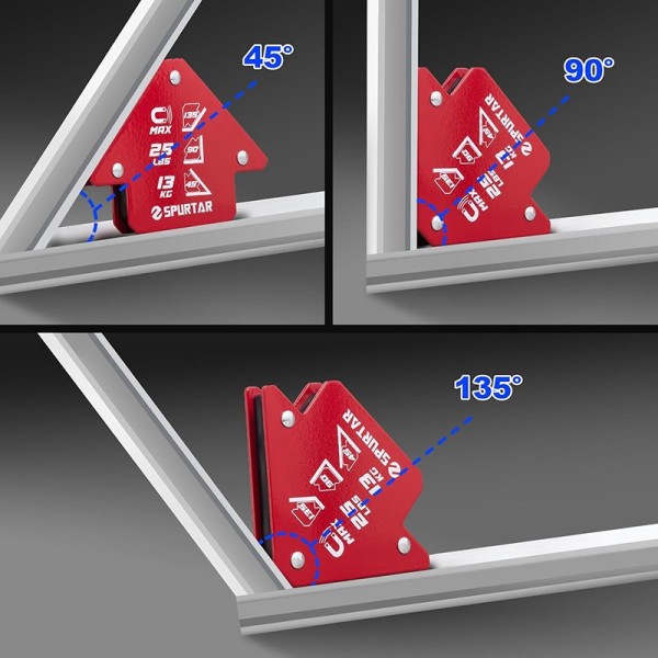 Magnet sudură 102 x 17 x 12 mm - tip A - dispozitiv magnetic fixare piese sudură - exemple