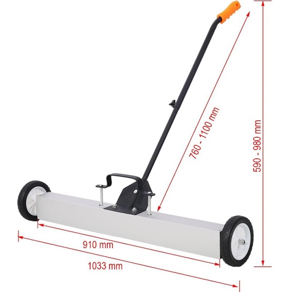 Mătură magnetică 915 mm (36 inch) dimensiuni