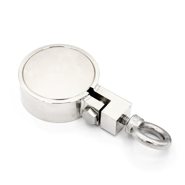 Magnet neodim oală D 75 mm cu două fețe x 200 kg - magnet fishing STRONG