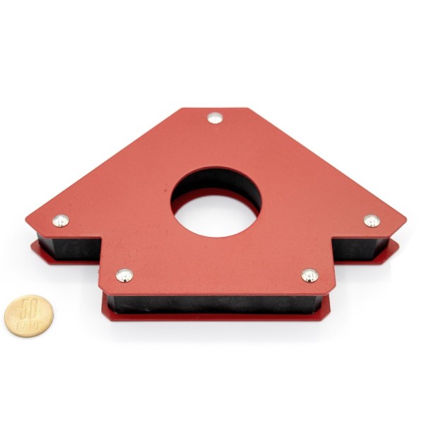 Magnet sudură 122 x 25 x 20 mm - tip A - dispozitiv magnetic fixare piese sudură - 50 bani