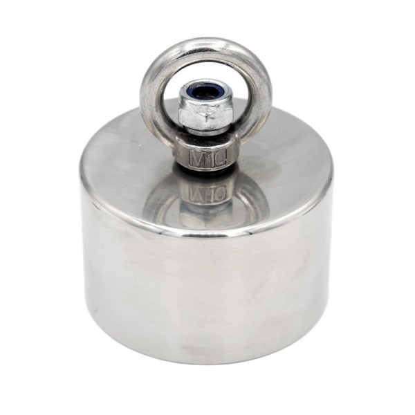 Неодимов магнит за риболов 360° Ø80 x В50 мм - сила 640/160 кг