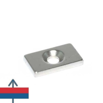 Magnet neodim bloc 15 x 09 x 02 mm D3.5D6 2