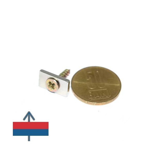 Неодимов магнит блок 15 x 9 x 2 мм D3.5D6 3