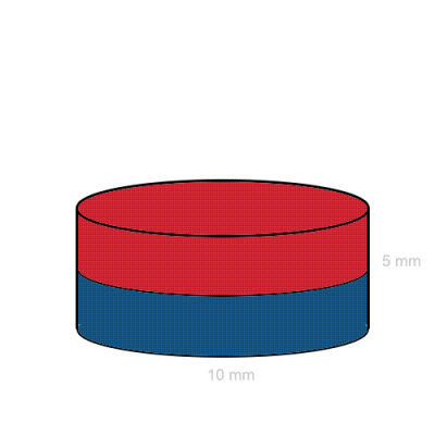Magnet neodim disc 10 x 05 mm C