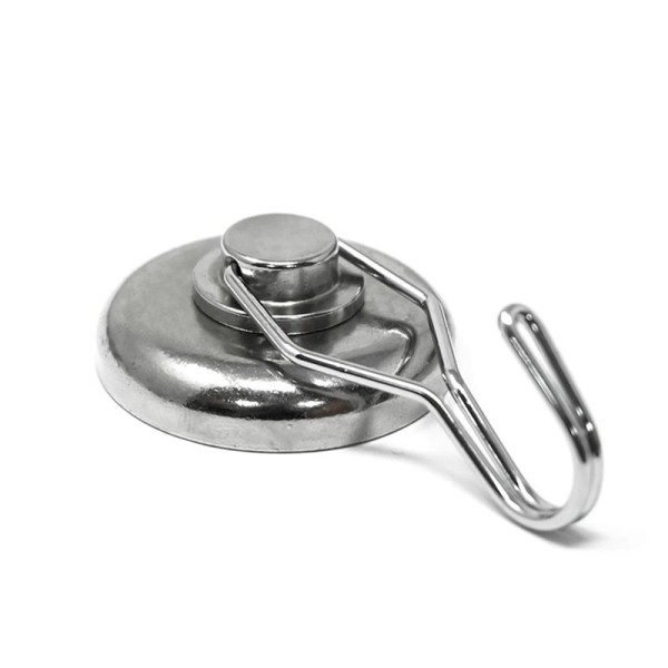 Неодимов магнит тенджера Ø42 мм с въртяща се кука / закачалка