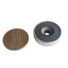 Феритен магнит тенджера Ø25 мм с дупка и фаска 2