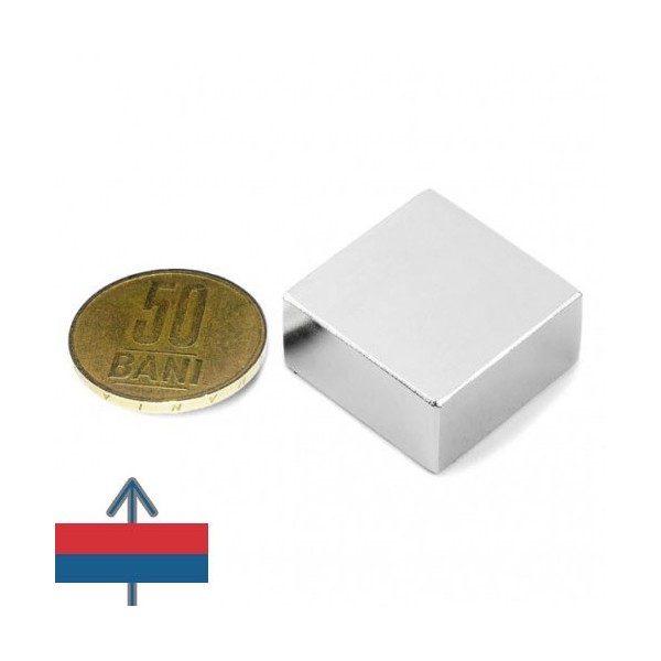 Magnet neodim bloc 25 x 25 x 13 mm 1