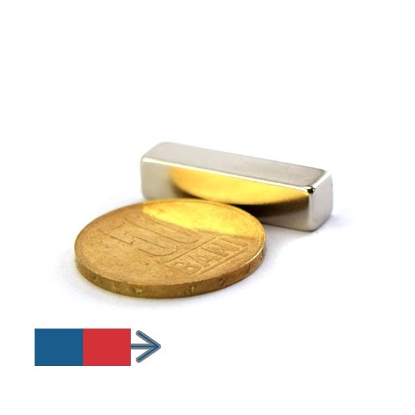 Magnet neodim bloc 25 x 06 x 06 mm 2