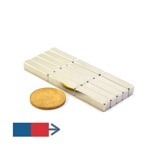 Неодимов магнит блок 25 x 6 x 6 мм 6