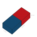 Неодимов магнит блок 25 x 6 x 6 мм C