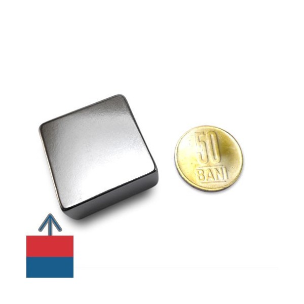 Неодимов магнит блок 30 x 30 x 15 мм 4