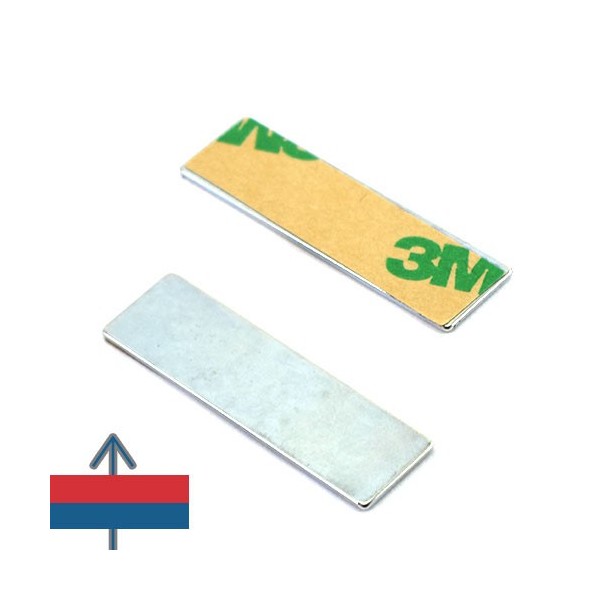 Неодимов магнит блок 40 x 12 x 1 мм 4