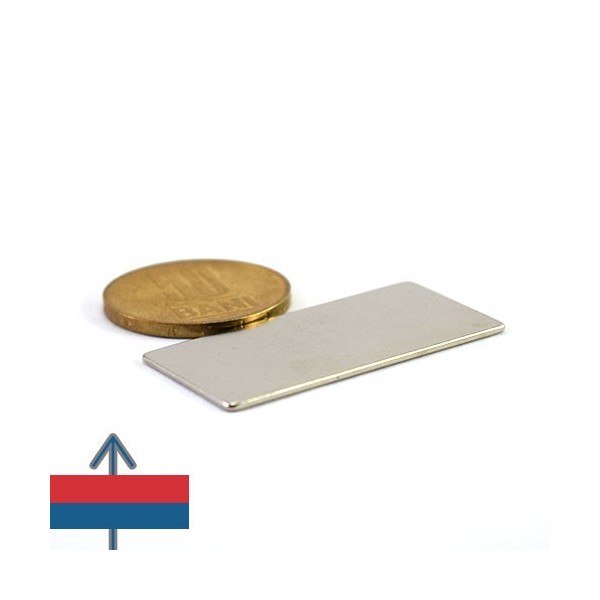 Magnet neodim bloc 40 x 20 x 1 mm 3
