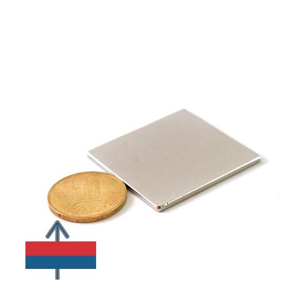 Неодимов магнит блок 40 x 40 x 0.2 мм 2