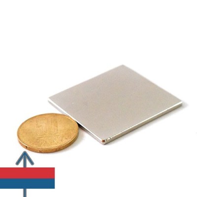 Magnet neodim bloc 40 x 40 x 02 mm 2