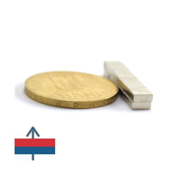 Magnet neodim bloc 5 x 2 x 1 mm 3