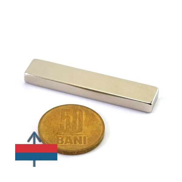 Неодимов магнит блок 50 x 10 x 5 мм 2