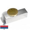 Неодимов магнит блок 50 x 15 x 15 мм корица 2