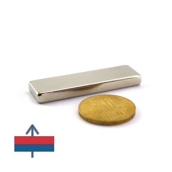 Неодимов магнит блок 50 x 15 x 0.5 мм 2