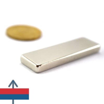 Magnet neodim bloc 50 x 15 x 05 mm 3