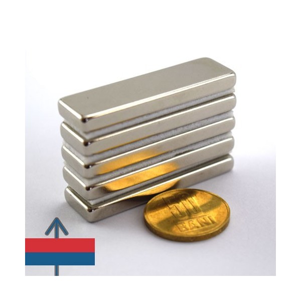 Неодимов магнит блок 50 x 15 x 0.5 мм 7