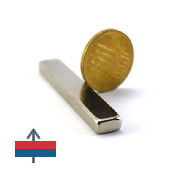 Неодимов магнит блок 60 x 10 x 5 мм 5