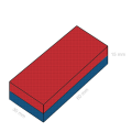 Неодимов магнит блок 60 x 30 x 15 мм магнитизация